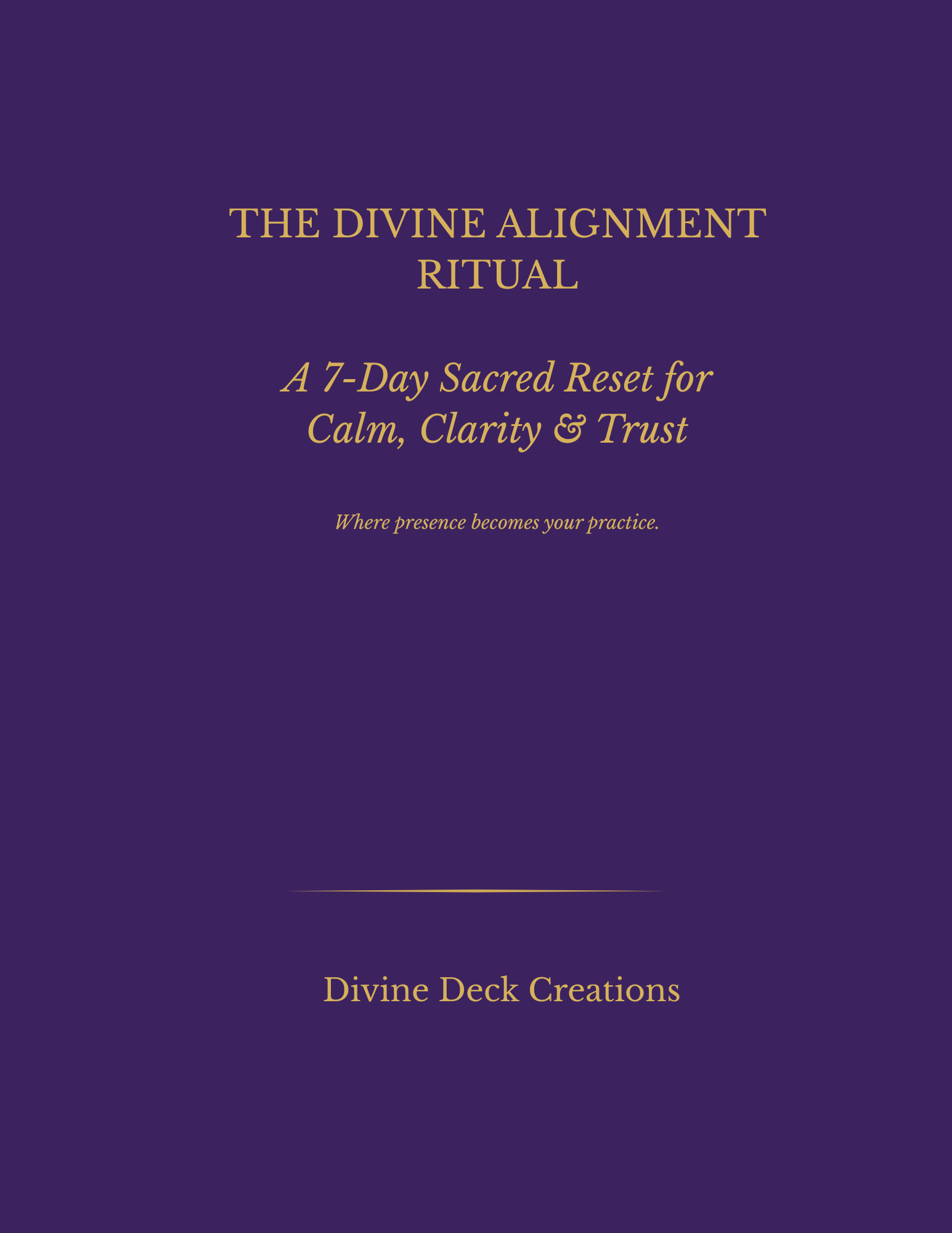 Divine Alignment Ritual – 7 Day Guided Meditation & Ritual Guide ...