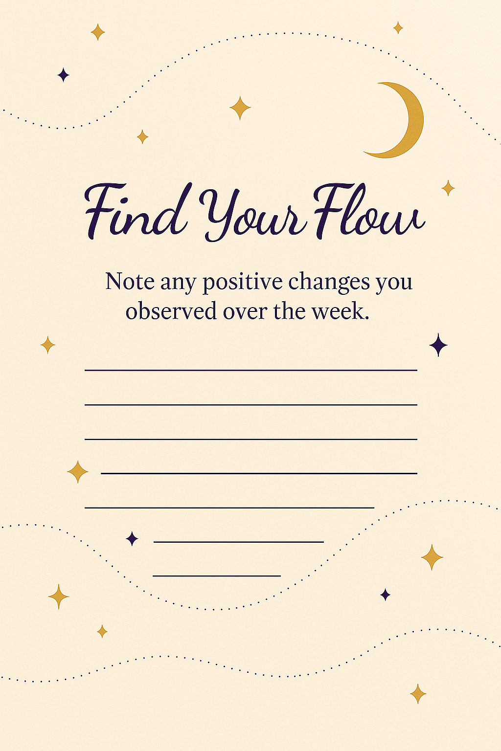 ✨ Find Your Flow – Spiritual Wellness Workbook