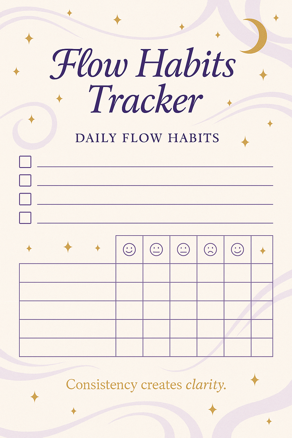 ✨ Find Your Flow – Spiritual Wellness Workbook